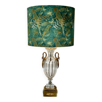 Neo classic lamp in Baccarat crystal and bronze 1970