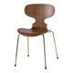 Sculptural Chair "Butterfly Wings" – Walnut & Polished Brass