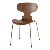 Chaise Sculpturale "Butterfly Wings" – Noyer & Laiton Poli