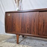 H.P. Hansen vintage rosewood Danish sideboard, TV cabinet 60s