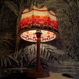 Scandinavian pine table lamp