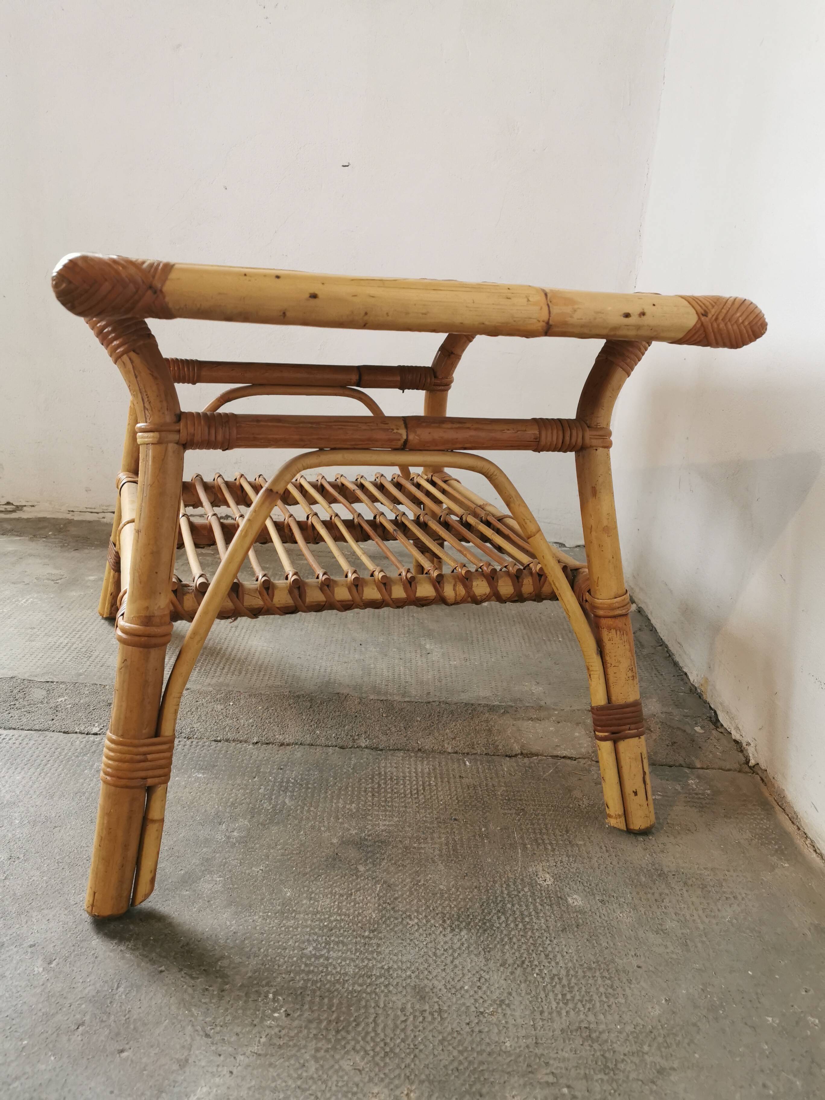Rattan coffee table