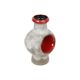 Fat Lava Donut Vase Red West Germany Rare Design 493-35