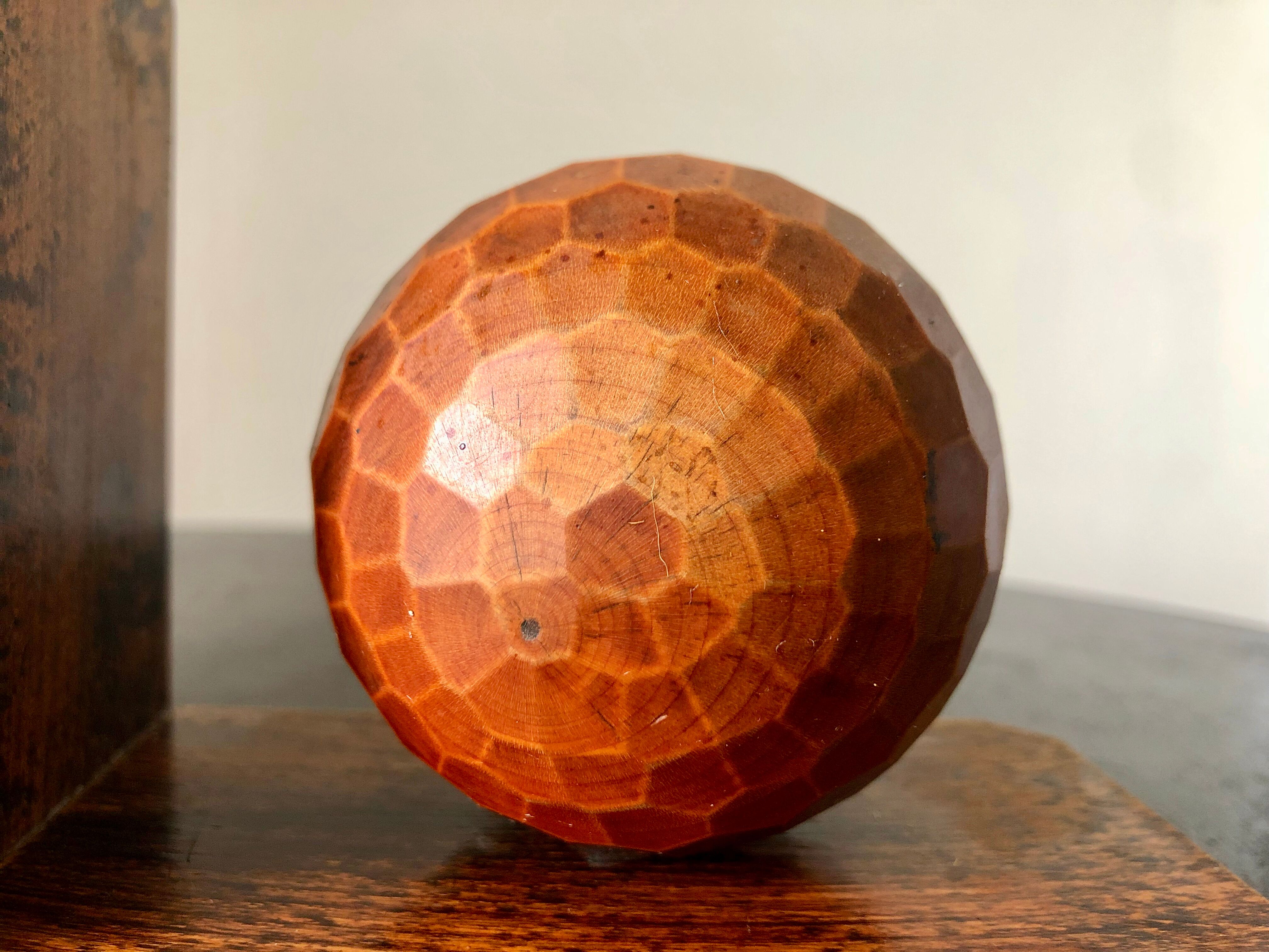 Paire de serre-livre boule en bois
