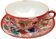 Antique tea cup and saucer with Japonisme decoration.