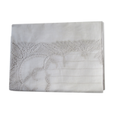Old tablecloth, Luxeuil lace center, 2m40 long