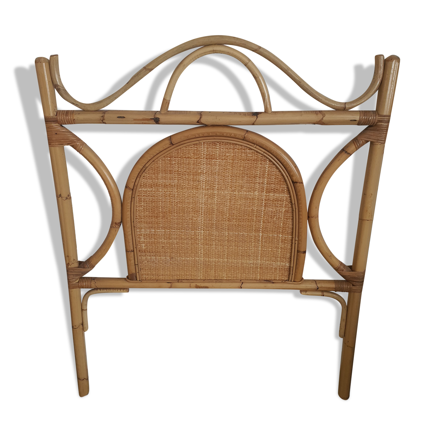 Rattan headboard