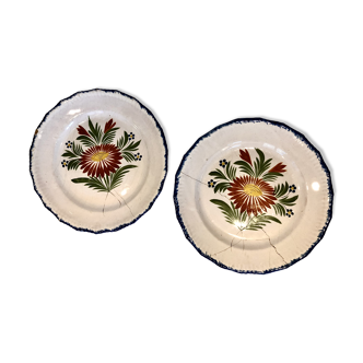 Pair of Saint Clement dishes - 19th century