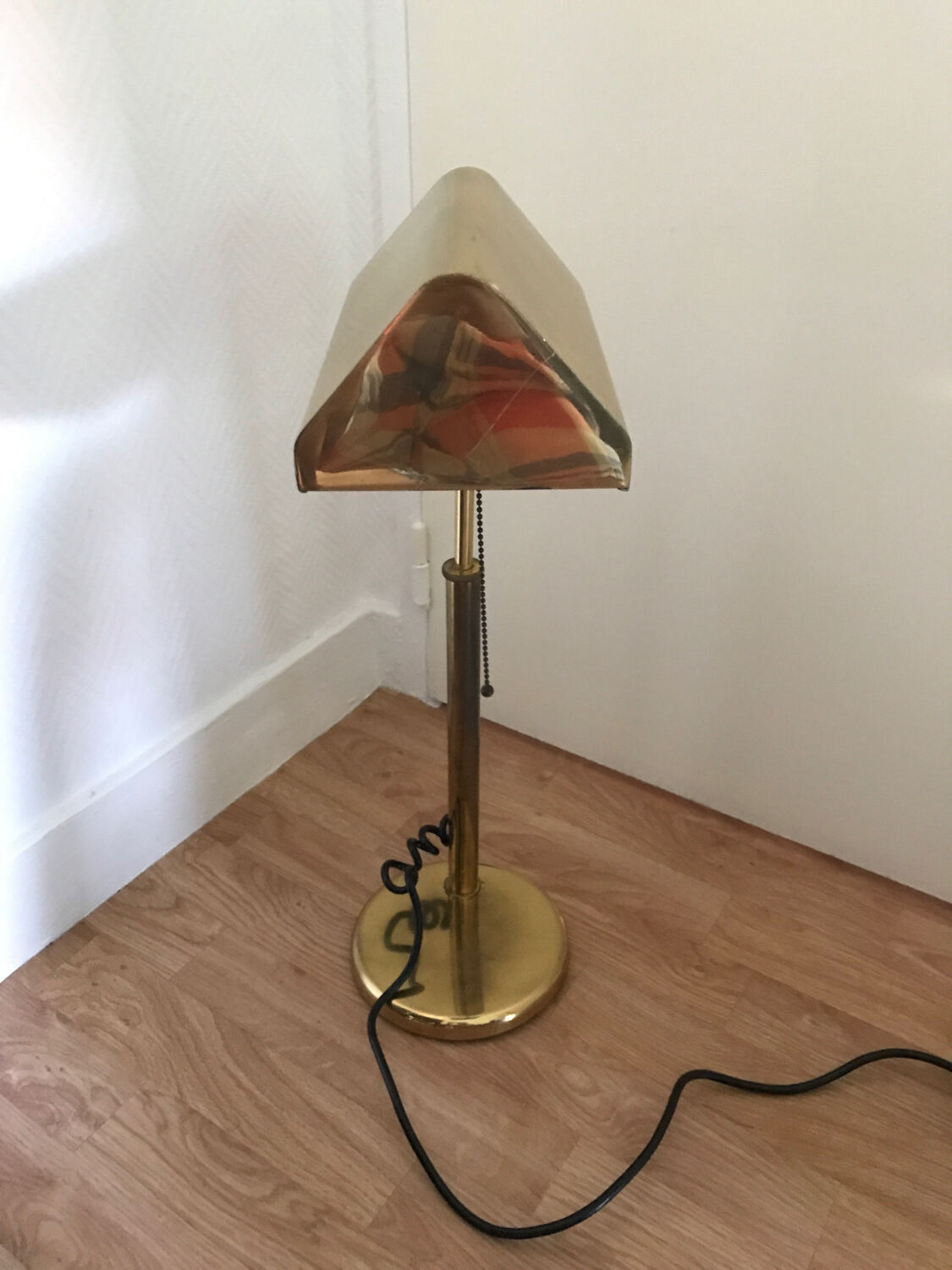 Table lamp in brass 1970
