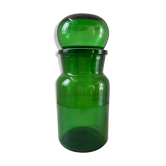 Vintage green apothecary pot of the 70s
