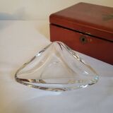 Val St Lambert Crystal Pocket Ashtray