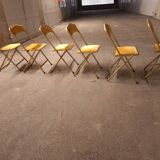 6 vintage opera folding chairs