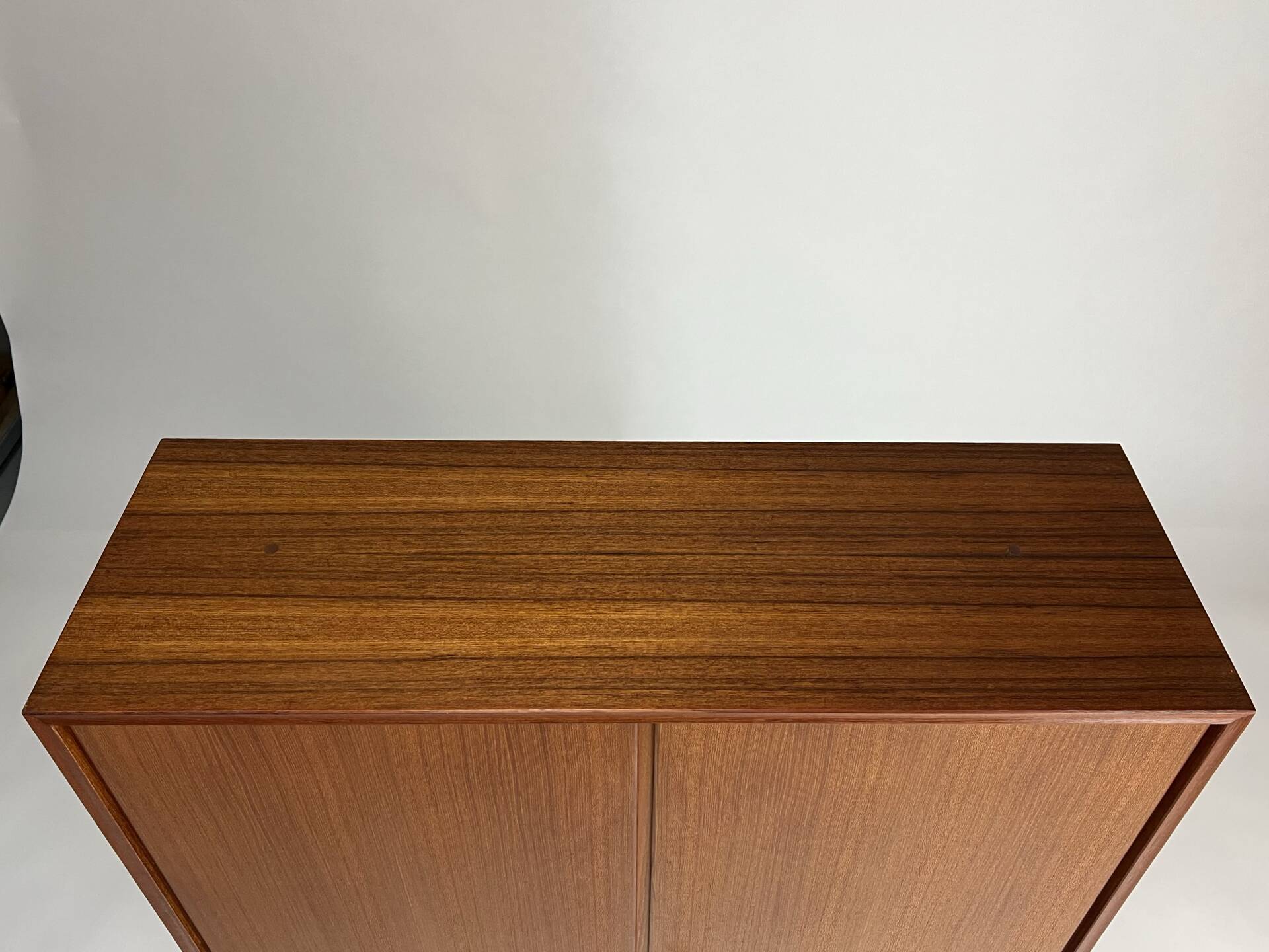 Vintage teak wardrobe highboard closet by H. Riestenpatt 1960s