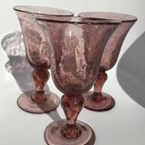3 Biot stamped water glasses