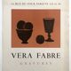 Véra fabre, galerie sagot-le garrec, 1971. original lithograph poster