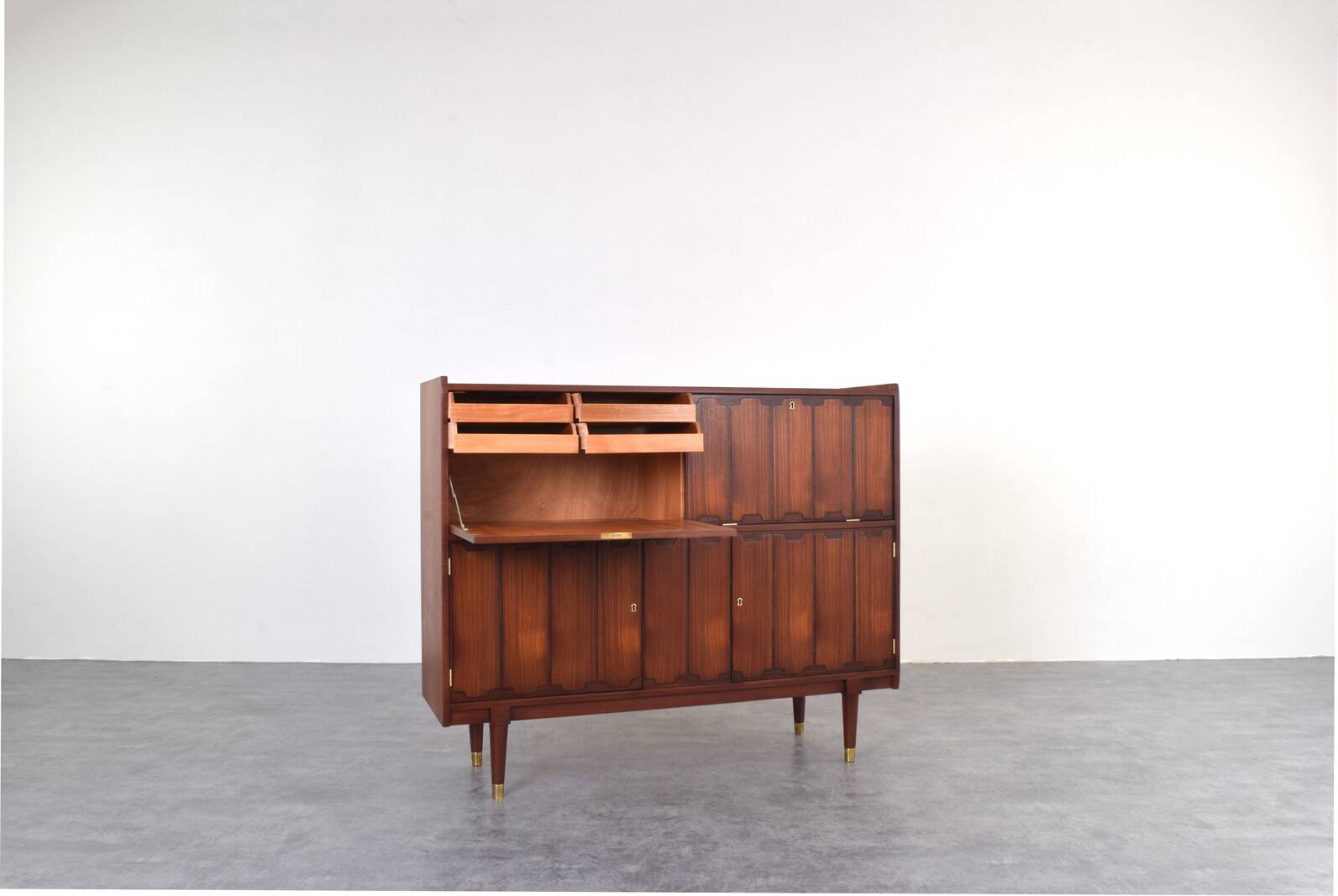 Mid-Century Norwegian Teak Highboard, 1960s.