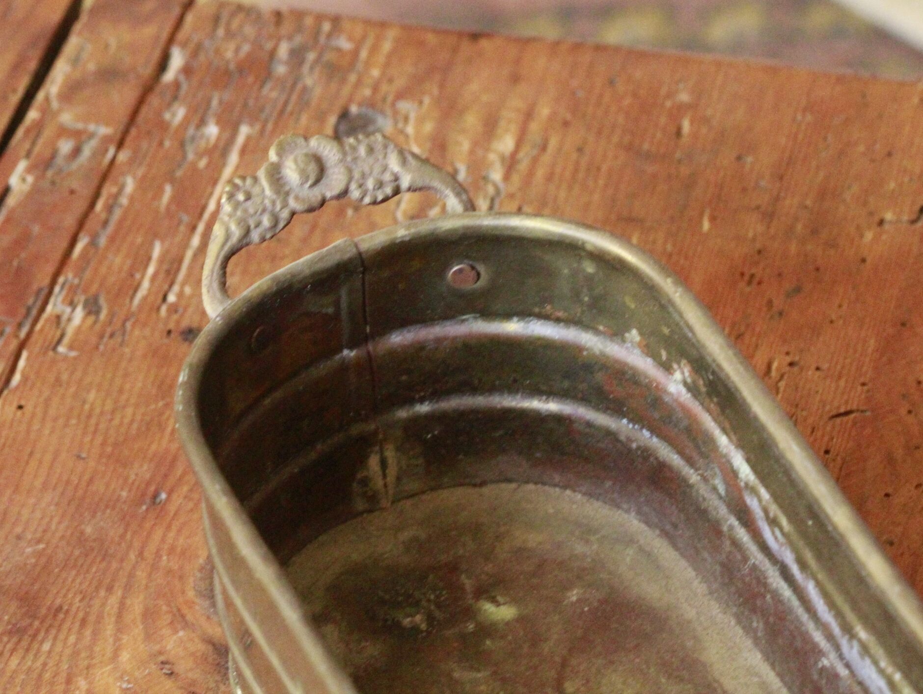 Brass pot cover