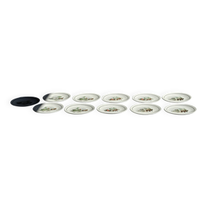 Lot de 11 assiettes à - dessert