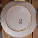 4 earthenware plates by Desvres Geo Martel