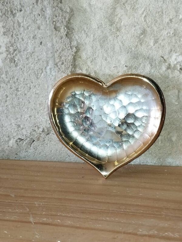 Suite de 4 cendriers Jie Gantofta en laiton émaillé – cartes à jouer – desi