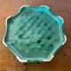 Antique DIGOIN Green Ceramic Trivet France