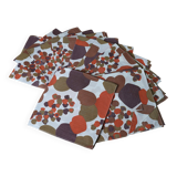 12 vintage 60s/70s napkins