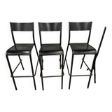 Set of 3 Label Edition bar chairs
