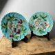 Assiettes en majolique de Sarreguemines