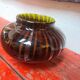 Vase en verre multicolore verly's art deco 1930