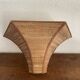 Wall lamp in woven straw 80s