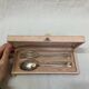 Birth cutlery 1 fork and 1 silver metal spoon