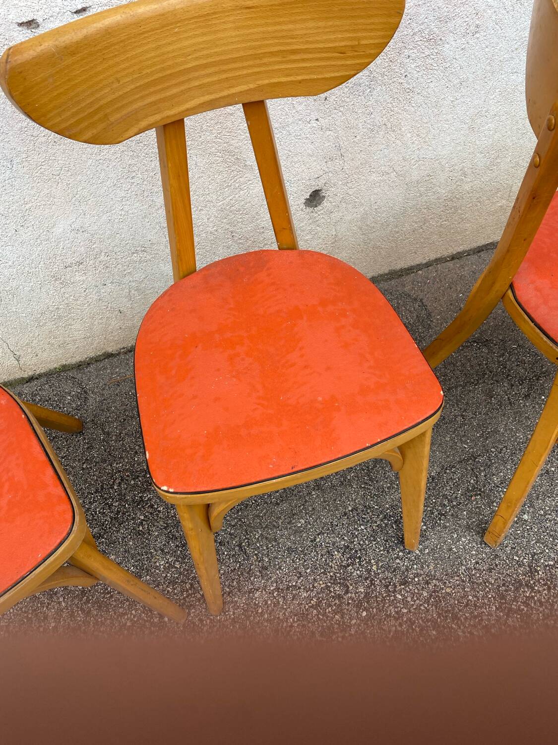 4 Luterma banana bistro chairs