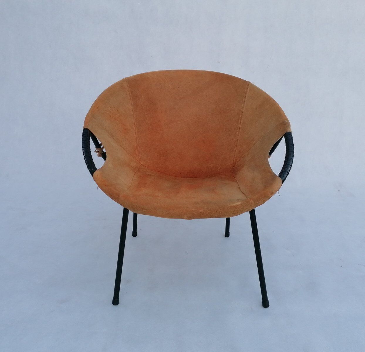 Mid-century circle balloon chair by Lusch Erzeugnis for Lusch & Co, 1960s