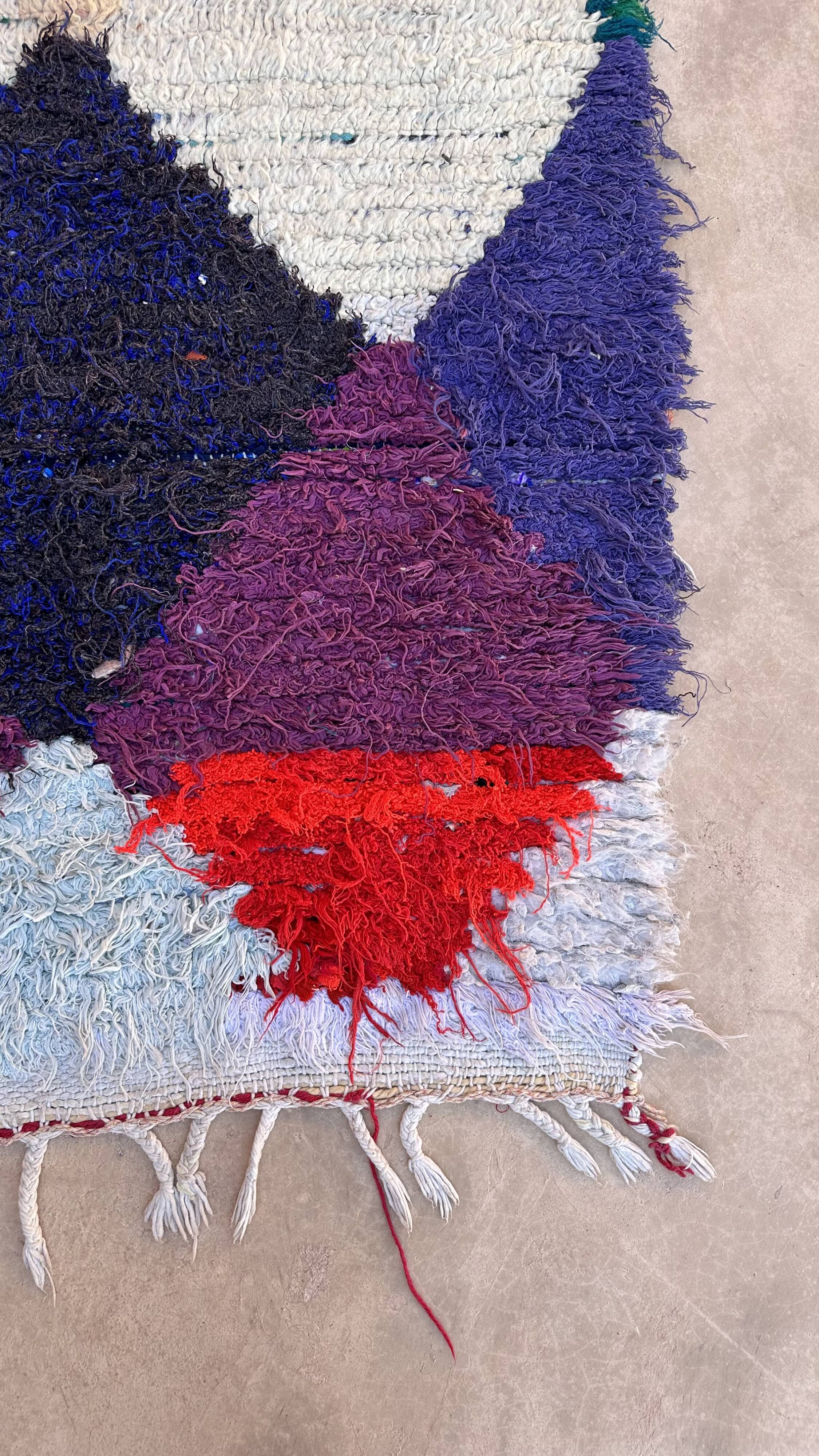 Tapis Marocain Azilal coloré - 98 x 292 cm