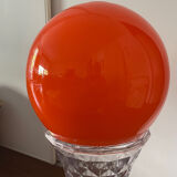 Glass globe lined
