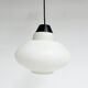 Round opal glass ceiling lamp by Philips, 1950s