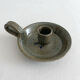 Vintage glazed stoneware hand candlestick