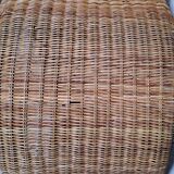 Rattan chaise longue