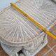 Side table, vintage rattan elephant, 70s