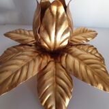 Ceiling lamp golden flower