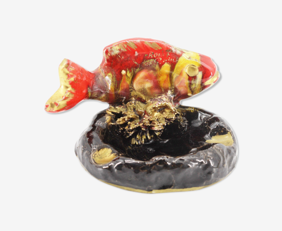 Cendrier en céramique poisson