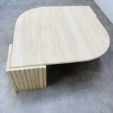 Travertine eye coffee table Roche Bobois
