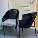 Pair of vintage costes chairs by philippe starck