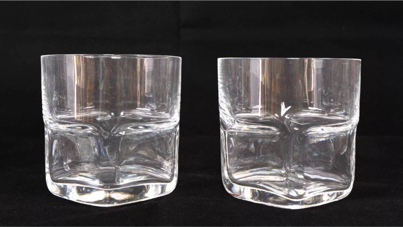 Glass service for 6, 17 pieces Sergio Asti for Arnolfo di Cambio.
