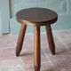 Vintage stool, tripod wooden stool, occasional stool, plant stand,