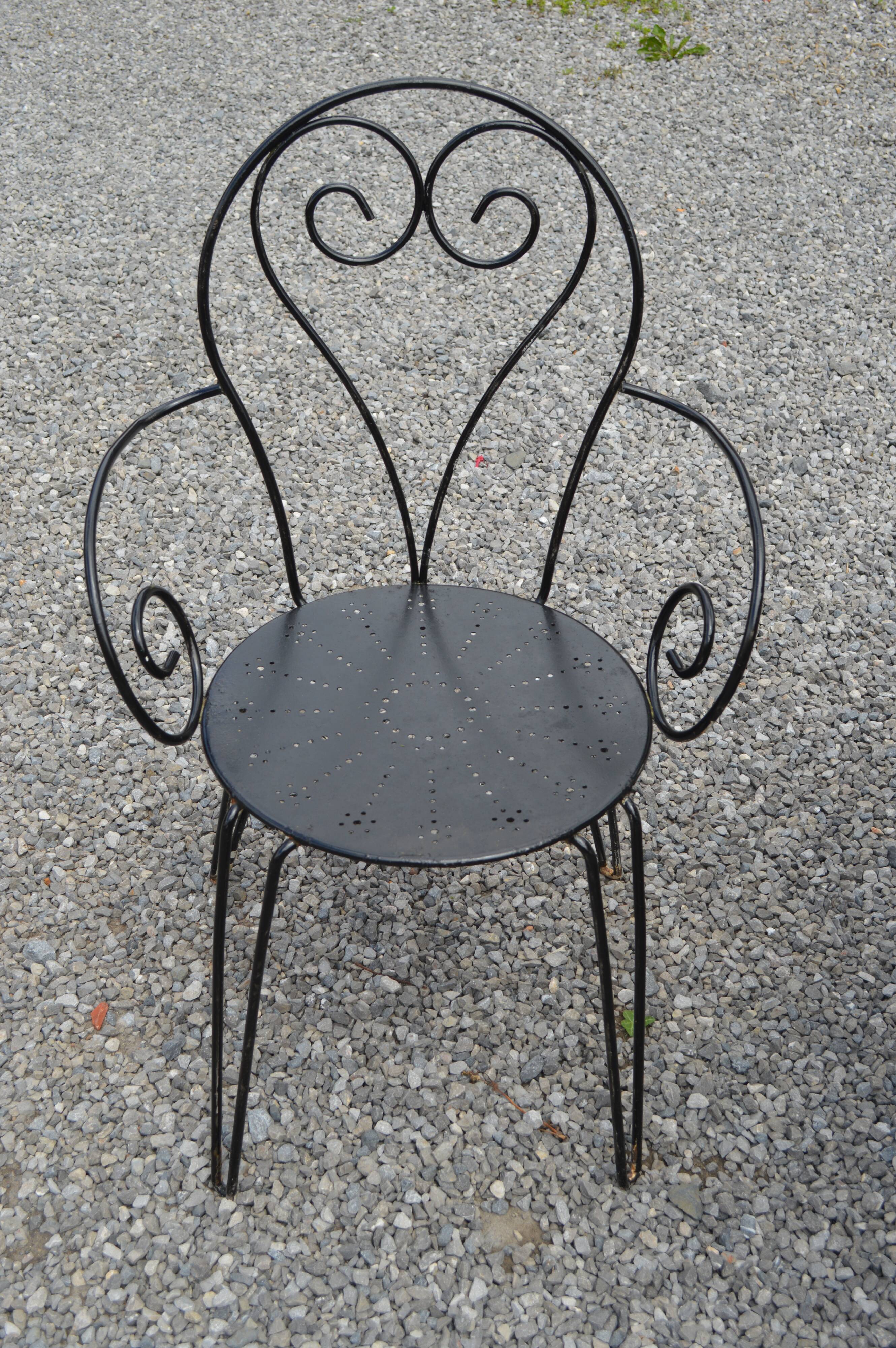 Wrought iron garden set