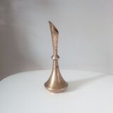 Vintage solid brass soliflore vase