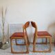 Suite de 4 chaises traineaux Baumann, 1960