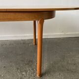 Grande table de salle à manger extensible de style moderne du milieu du siècle, années 1960, par Schreiber