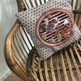 50s rattan armchair